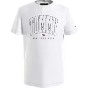Image of Tommy Hilfiger Bold Varsity Tee Junior Boys - White