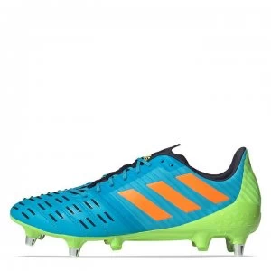 Image of adidas Predator Malice Control SG Rugby Boots - Cyan/Oran/Green