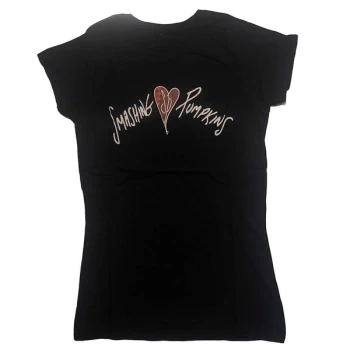 Image of The Smashing Pumpkins - Gish Heart Womens Medium T-Shirt - Black