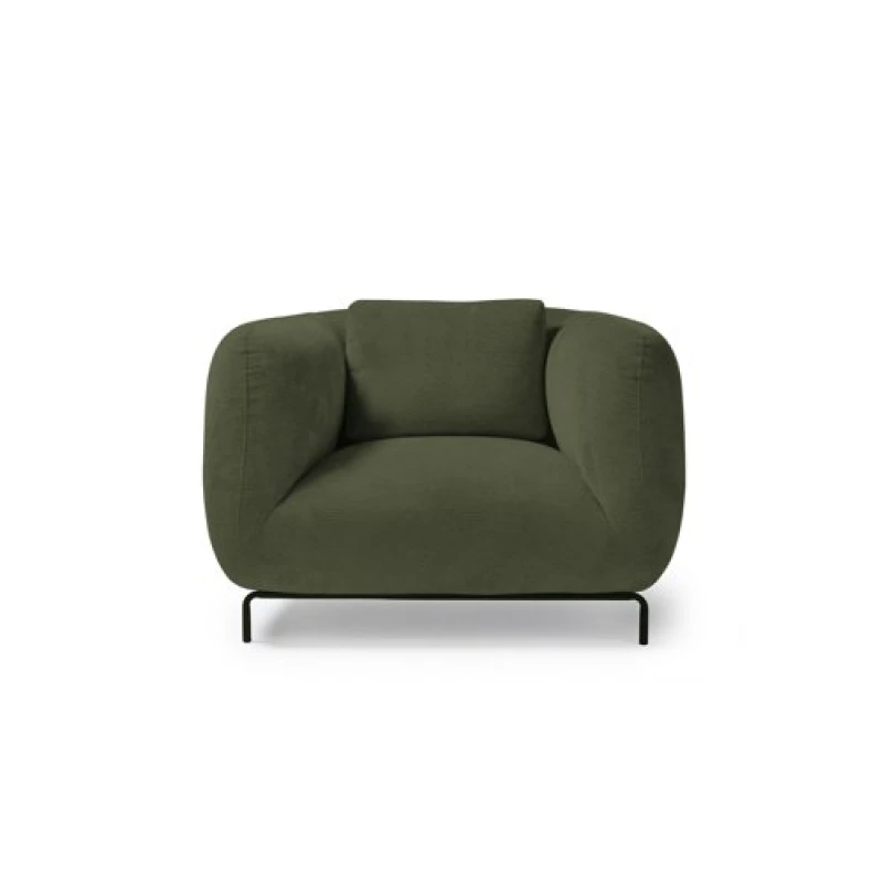 Image of Ebony Single Sofa Chair - Olive Green