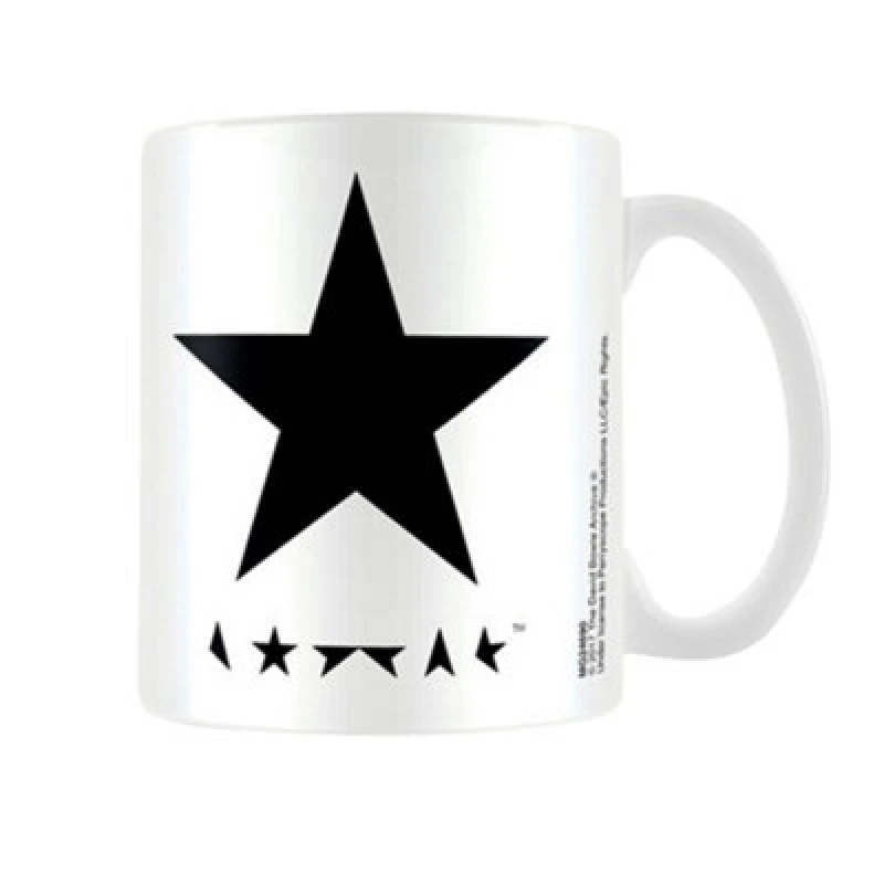 Image of David Bowie David Bowie Blackstar Mug in White White One Size Unisex 5059958491885