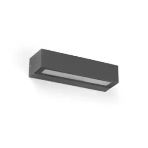 Image of Lako Integrated LED Down Lighter Outdoor Wall Light Grey, 3000K, IP65