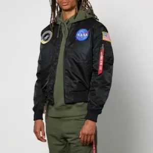 Image of Alpha Industries Ma-1 Vf Nasa Nylon Bomber Jacket - S