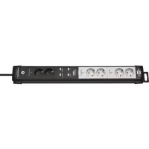 Image of Brennenstuhl 1951160610 WiFi power strip 6x Black, Light grey PG connector