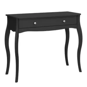 Image of Baroque 1 Drawer Dressing Table Black