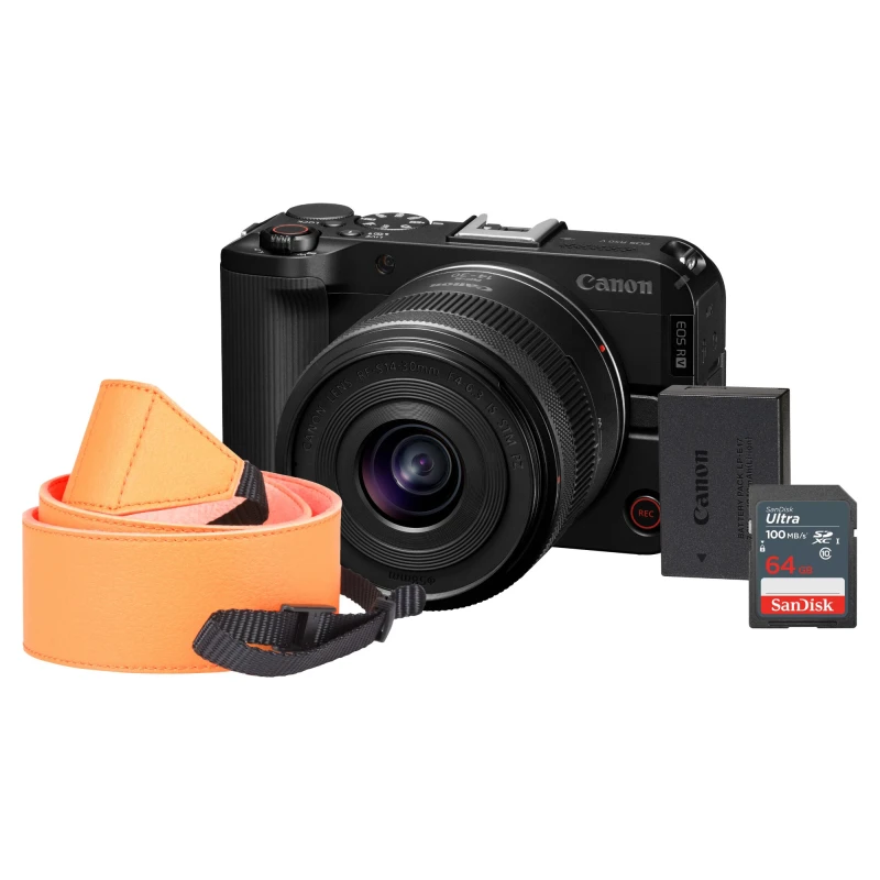 Image of Canon EOS R50 V APS-C Mirrorless Camera - Camera + 14-30mm Lens with A