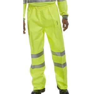 Image of BSeen High Visibility Medium Safety Trousers Saturn Yellow
