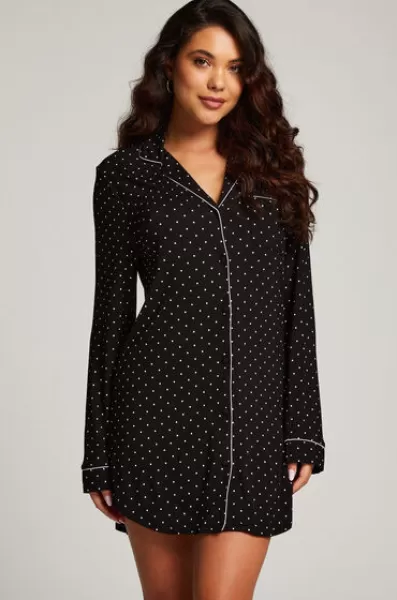 Image of Hunkemoller Essential Jersey Shirtdress Black