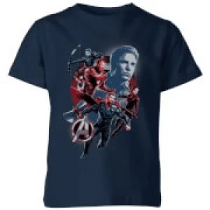Image of Avengers: Endgame Shield Team Kids T-Shirt - Navy - 3-4 Years - Navy