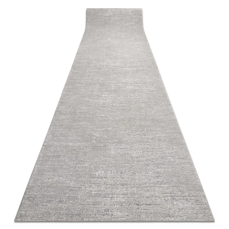 Image of RugsX Modern Runner Tuls 51248 Structural, Melange Grey 60 Cm 60X170 Cm