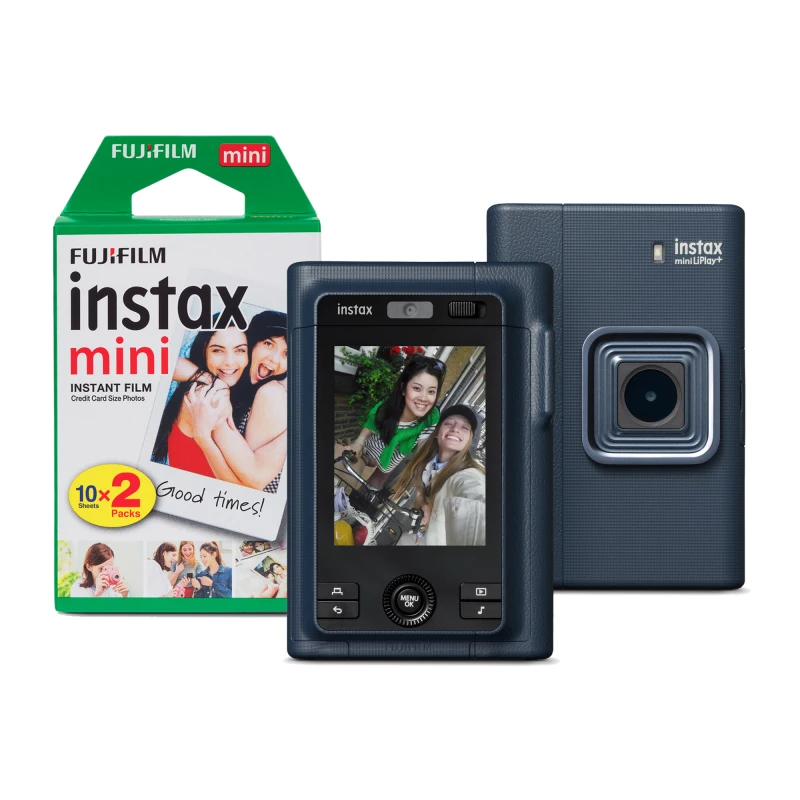 Image of Fujifilm Instax Mini LiPlay Plus Hybrid Instant Camera - Navy - Camera