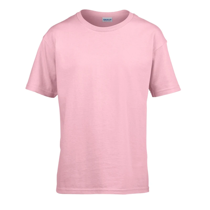 Image of Gildan Childens SoftStyle Ringspun T-Shirt in Light Pink Size: 3-4 Years Light Pink Unisex 3-4 Years