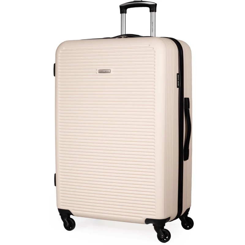 Image of Pierre Cardin Harley Ultra Strong Suitcase Hard Shell Luggage Cream unisex Large