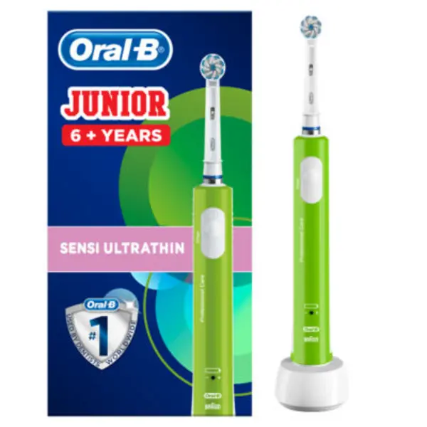Image of Oral B Junior Green Electric Toothbrush