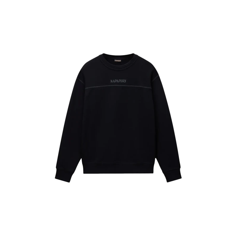 Image of French Terry Sweatshirt Napapijri Umbra Noir Male L