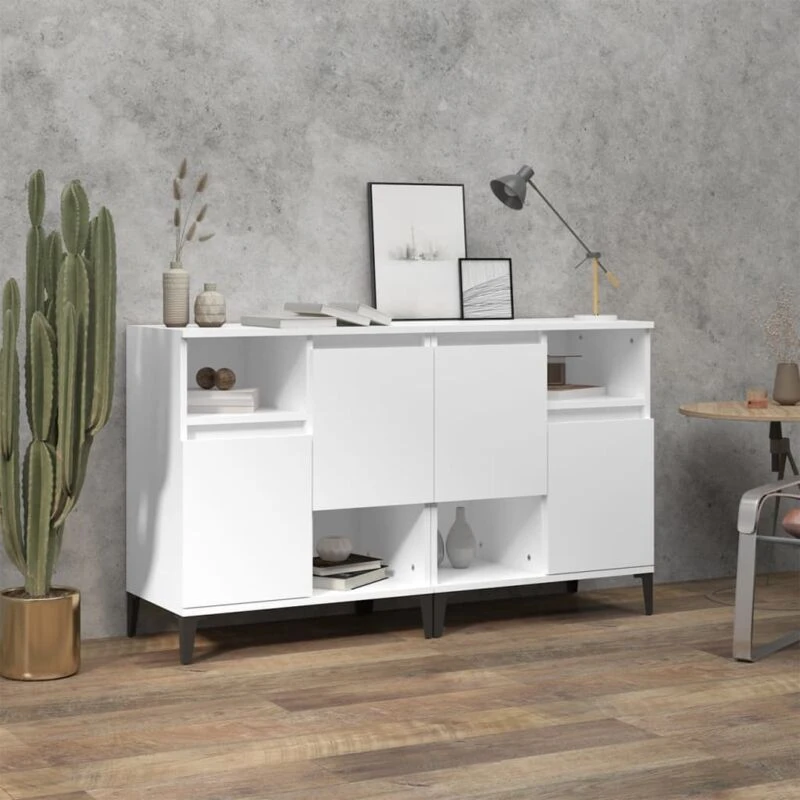Image of VIDAXL Sideboards 2 pcs White 60x35x70cm Engineered Wood Vidaxl 8720845831127