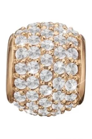 Image of Ladies Christina Gold Plated Sterling Silver Sparkling World Bead Charm 623-G36