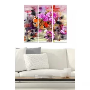 Image of MDF247870501 Multicolor Decorative MDF Painting (3 Pieces)
