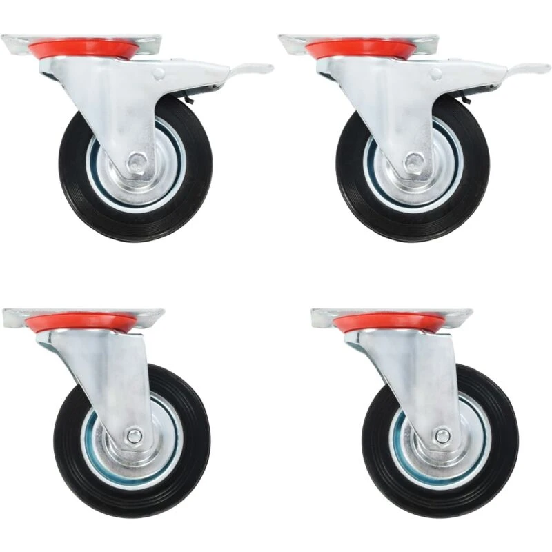 Image of VIDAXL Swivel Casters 4 pcs 100 mm vidaXL 8718475720508