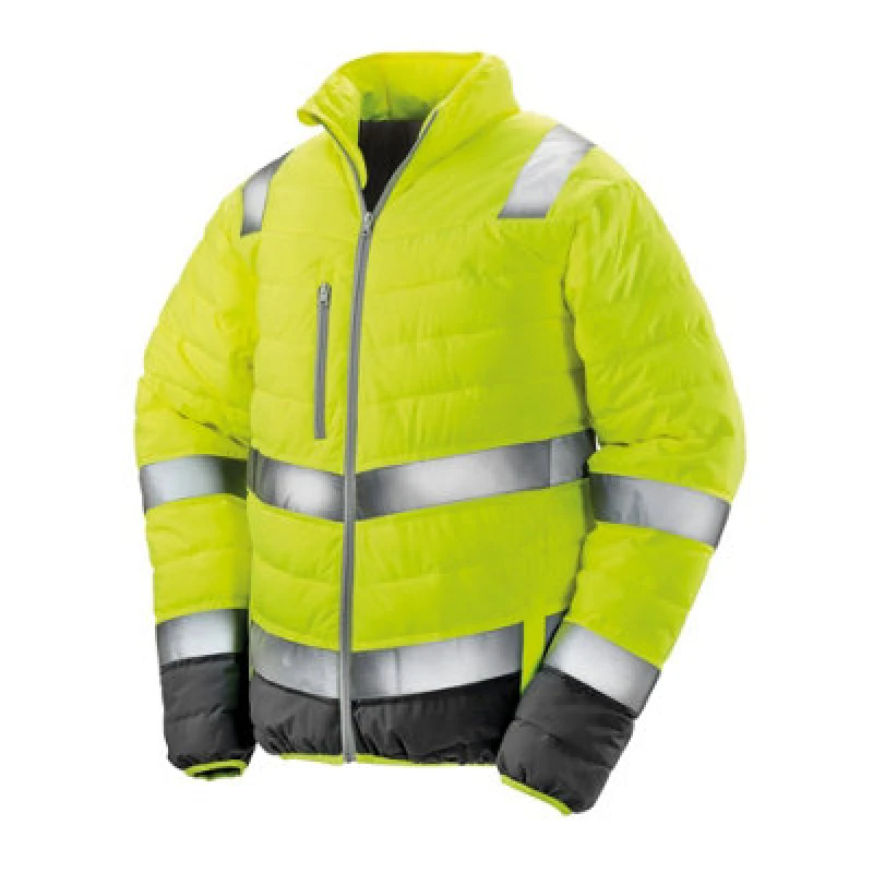 Image of Result Result Men Safeguard Soft Padded Safety Jacket in Yellow Size: X-Large Yellow XL Male 5057819597745