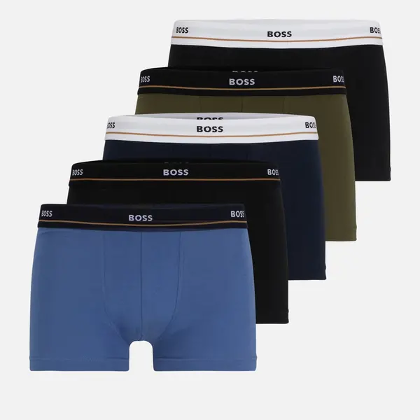 Image of BOSS Bodywear Essential Cotton-Blend 5-Pack Boxer Shorts - L Multi Underwear and Nightwear male 50508889-984 L