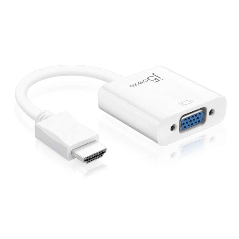 Image of j5 create j5create JDA213 HDMI to VGA Adapter, White JDA213-N