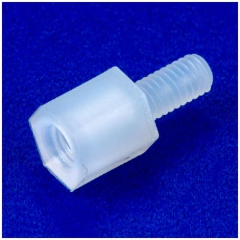 Image of R-TECH 524348 Nylon Hexagonal M3 M-F Spacers 6mm - Pack Of 100