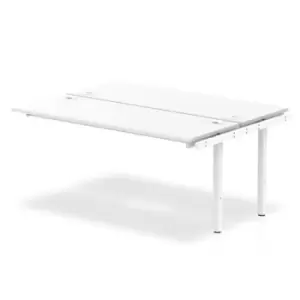 Image of Impulse Bench B2B Ext Kit 1600 White Frame Office Bench Desk White