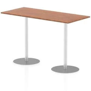 Image of Italia Poseur Table Rectangle 1800800 Top 1145 High Walnut