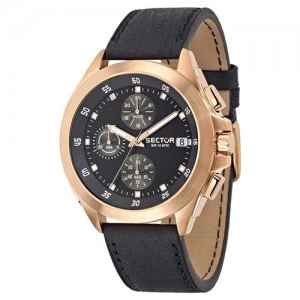 Image of Sector New Mens No Limits Rose Gold Plated Watch - R3271687001