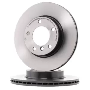 Image of PAIR PAINTED BREMBO BRAKE DISCS 09.5390.31