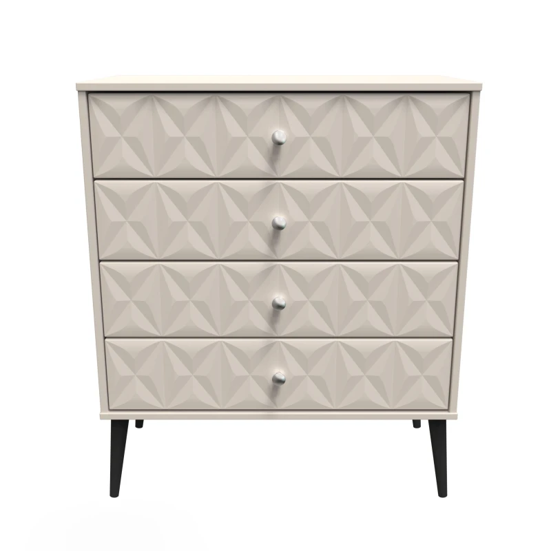 Image of Toledo 4 Drawer Chest In Kashmir Matt (Ready Assembled)