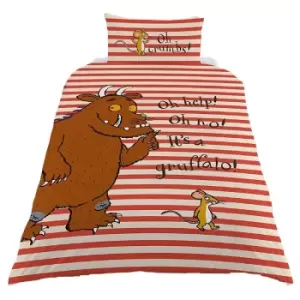 Image of The Gruffalo Oh Help Duvet Cover Set (Single) (Orange/Cream)