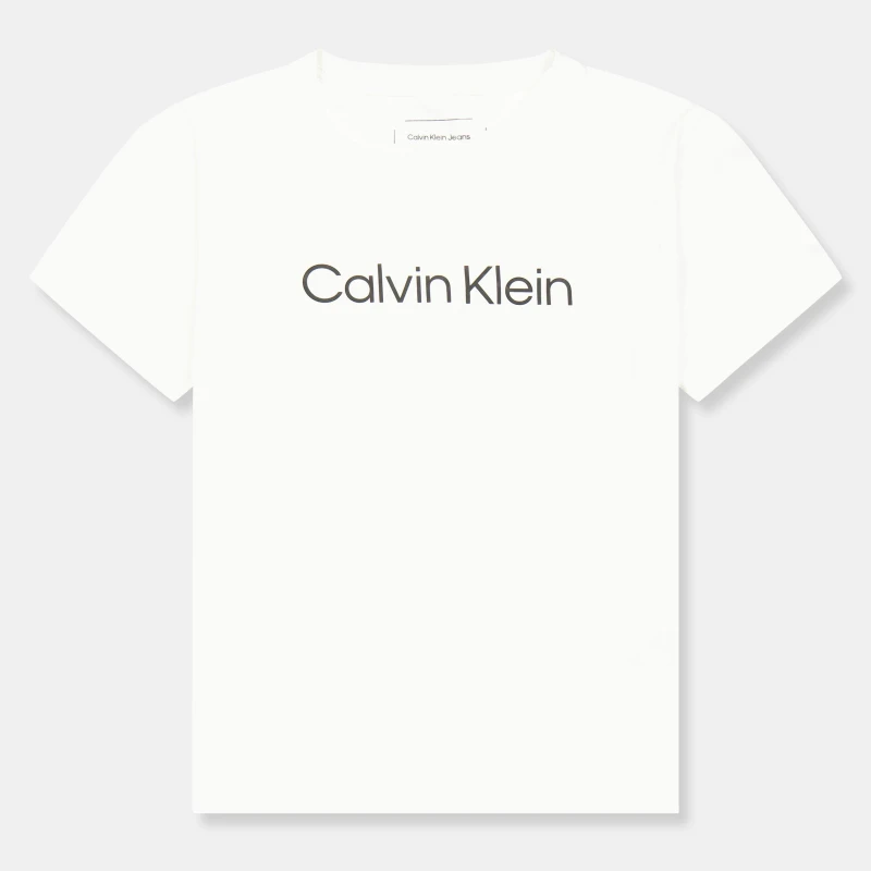 Image of Calvin Klein Jeans Short-sleeved T-Shirt - White White One Size