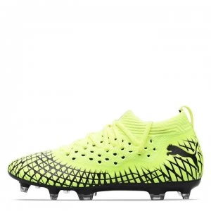 Image of Puma Future 4.2 Netfit Firm Ground Football Boots - Yellow Alert/Bl
