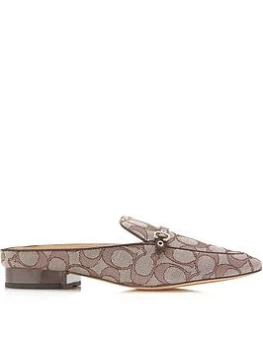 Image of Coach Irene Slip On Mules - Brown