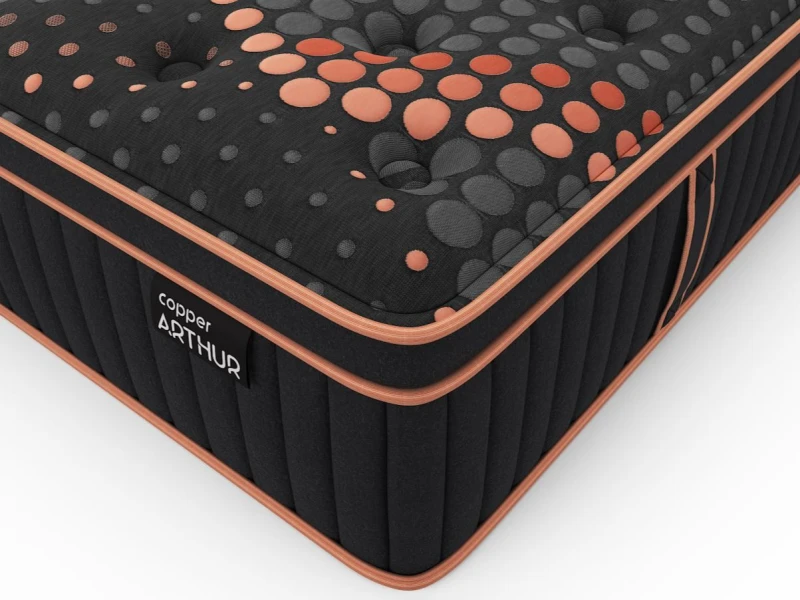 Image of Arthur Sleep Copper Arthur Pocket Spring Memory Foam Mattress in Dark Grey Size: Double Dark Grey Unisex Double