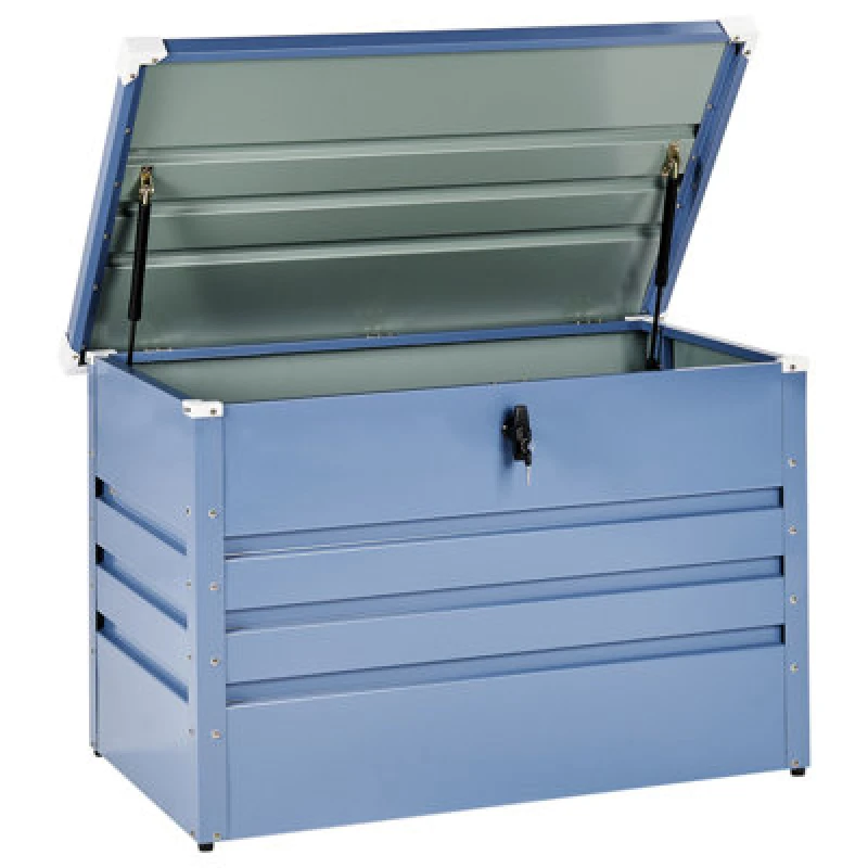 Image of Beliani Storage Box Cebrosa 100 Cm 62cm Blue