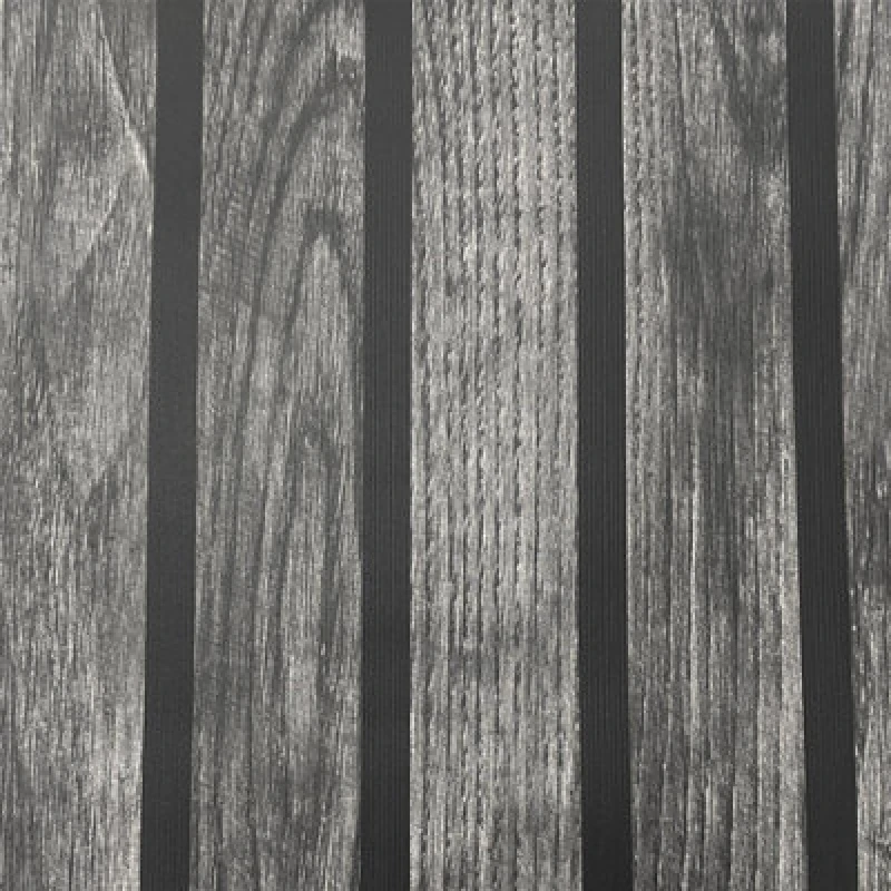 Image of Muriva Ltd Muriva Wooded Slats Black Wallpaper, Black 102576