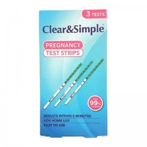 Image of Clear & Simple Pregnancy 3 Test Strips