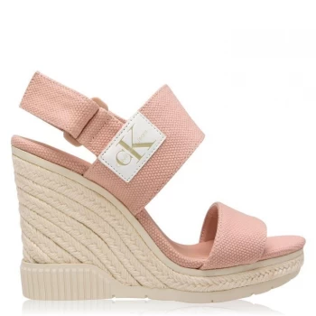 Image of Calvin Klein Jeans Canvas Sandals - Dusk