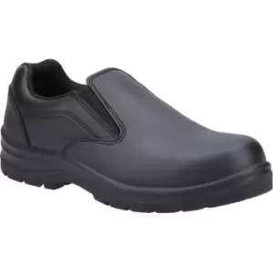Image of Amblers Womens/Ladies AS716C Leather Safety Shoes (8 UK) (Black)