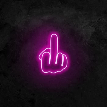 Image of Middle Finger - Pink Pink Wall Lamp