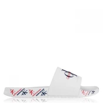 Image of Calvin Klein Jeans Varen Pool Sliders - Bright White