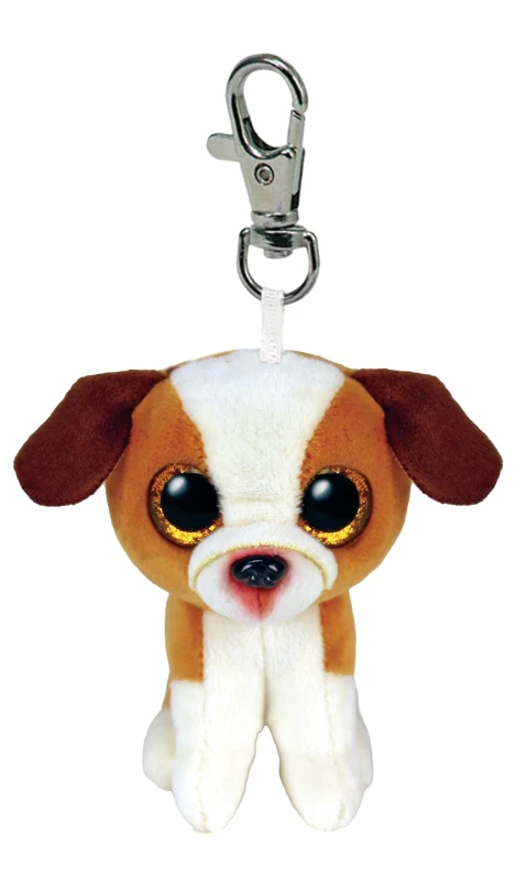 Image of Ty Boo Key Clip Hugo the Dog 7cm Multi