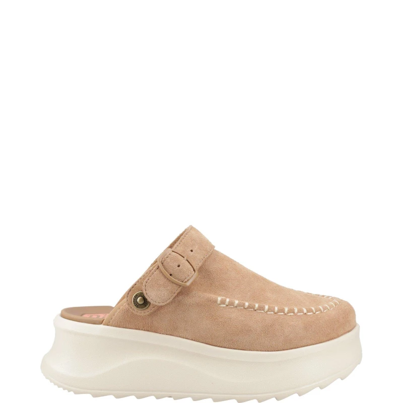 Image of HEYDUDE Womens Delray Clog in Tan Size: 6 Tan Female 6