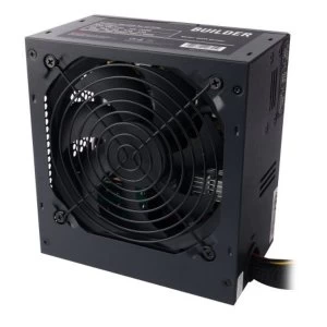 Image of Builder 600W PSU, ATX 12V, 6 x SATA, 6+2 Pin PCIe, 120mm Fan UK Plug