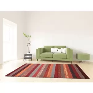 Image of Woodstock 32743-1382 160cm x 230cm Rectangle - Brown and Multicoloured and Red