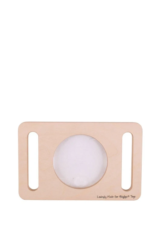 Image of Bigjigs Toys Two Handed Magnifier Glass Natural unisex