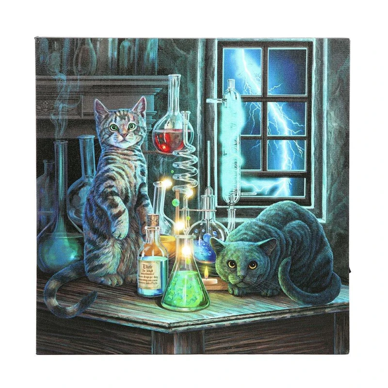 Image of KDMD Jekyll and Hyde Light Up LED Canvas Plaque Teal